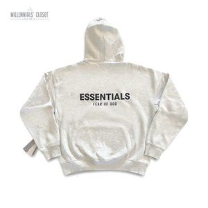 Fear of God Essentials Hoodie Light Oatmeal SS22 size M